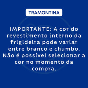 Frigideira Funda Tramontina Glenz em Alumínio com Revestimento Interno Cerâmico e Externo Siliconado Preto 24 cm 2,8 L