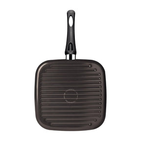 Bistequeira Tramontina Paris em Alumínio com Revestimento Interno em Antiaderente Starflon Max e Externo de Silicone Preto 28 cm 2,3 L