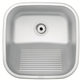Tanque de Encaixe Tramontina Hera Compact 25L em Aço Inox Escovado 40x40 cm